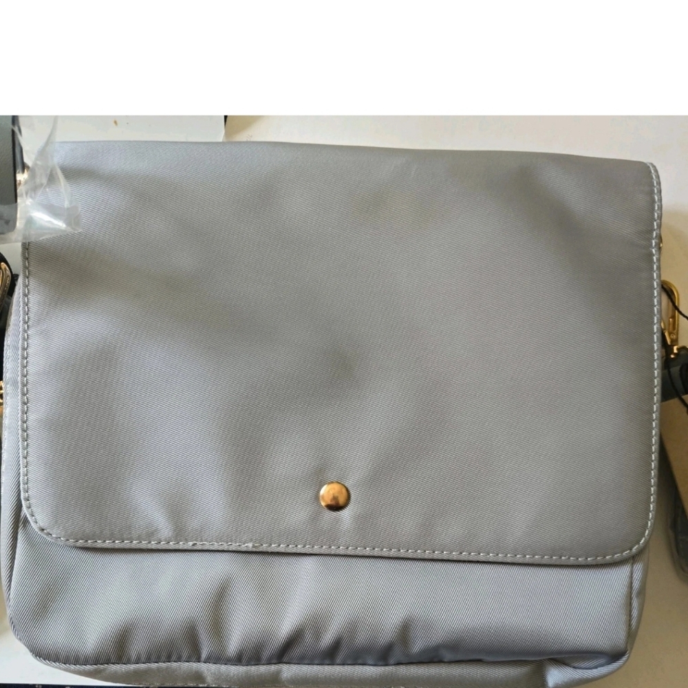Blue Nylon Crossbody